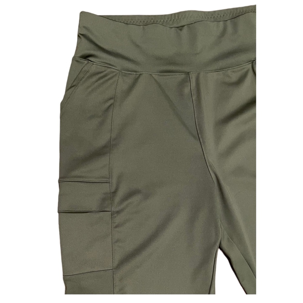 MOVE THEORY Olive Green High Waist Leggings Joggers. Size Large. - Picture 5 of 7
